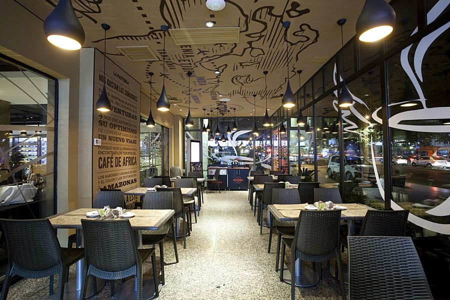 Hotel Regal Pacific ซานติอาโก ภายนอก รูปภาพ Interior of a typical café